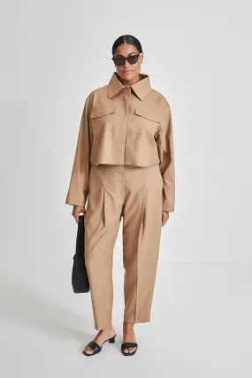 BUSALLA JACKET - BEIGE WOOL