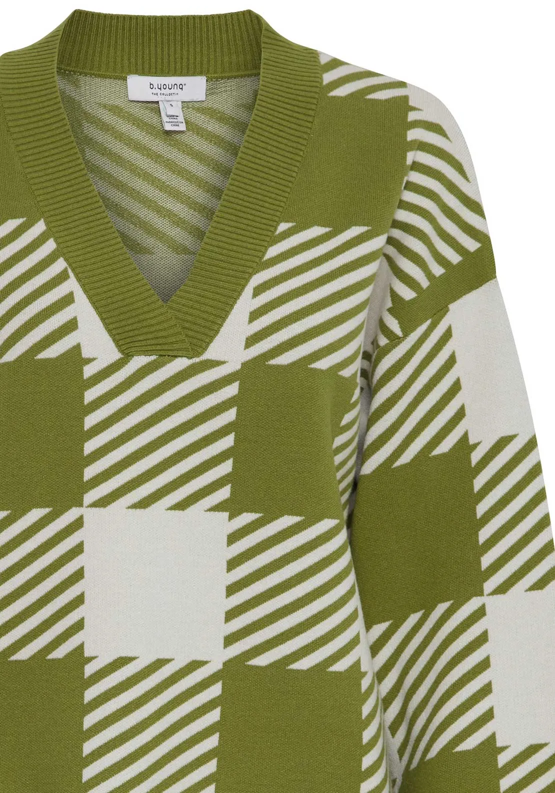 b.Young Miran Printed Jumper, Green