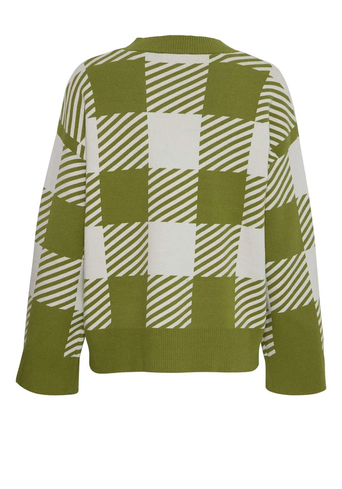 b.Young Miran Printed Jumper, Green