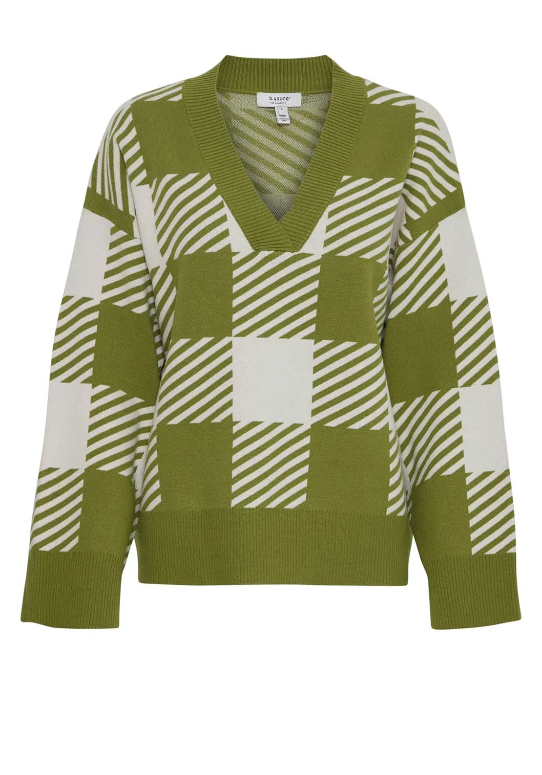 b.Young Miran Printed Jumper, Green
