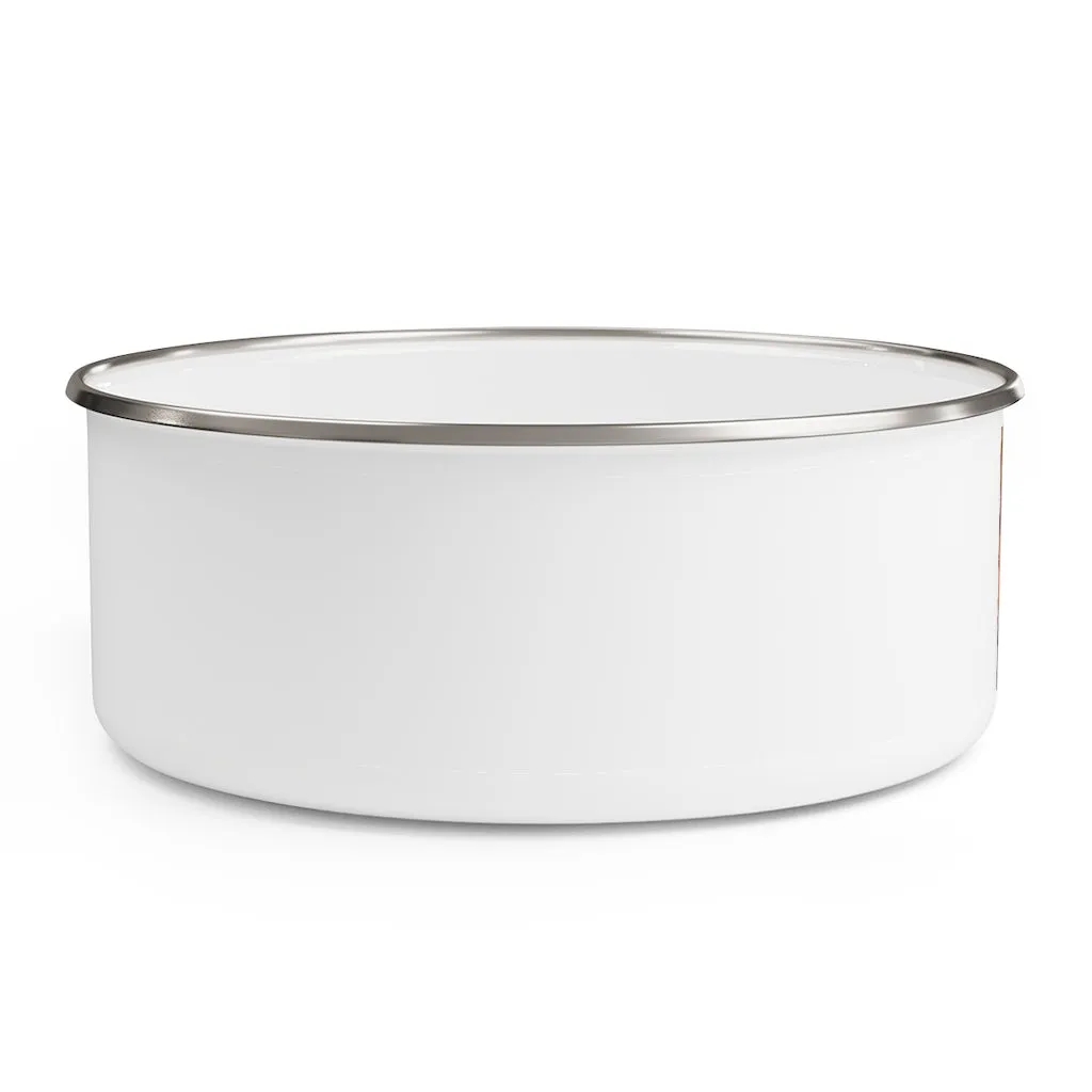 Cat Rays Enamel Bowl