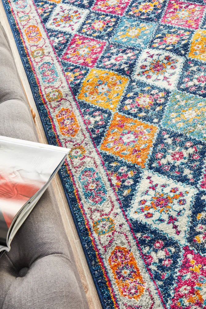 Century 933 Navy Runner Rug