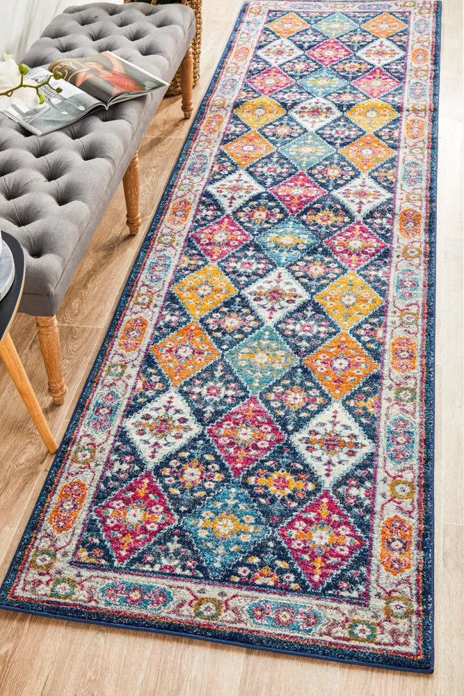 Century 933 Navy Runner Rug