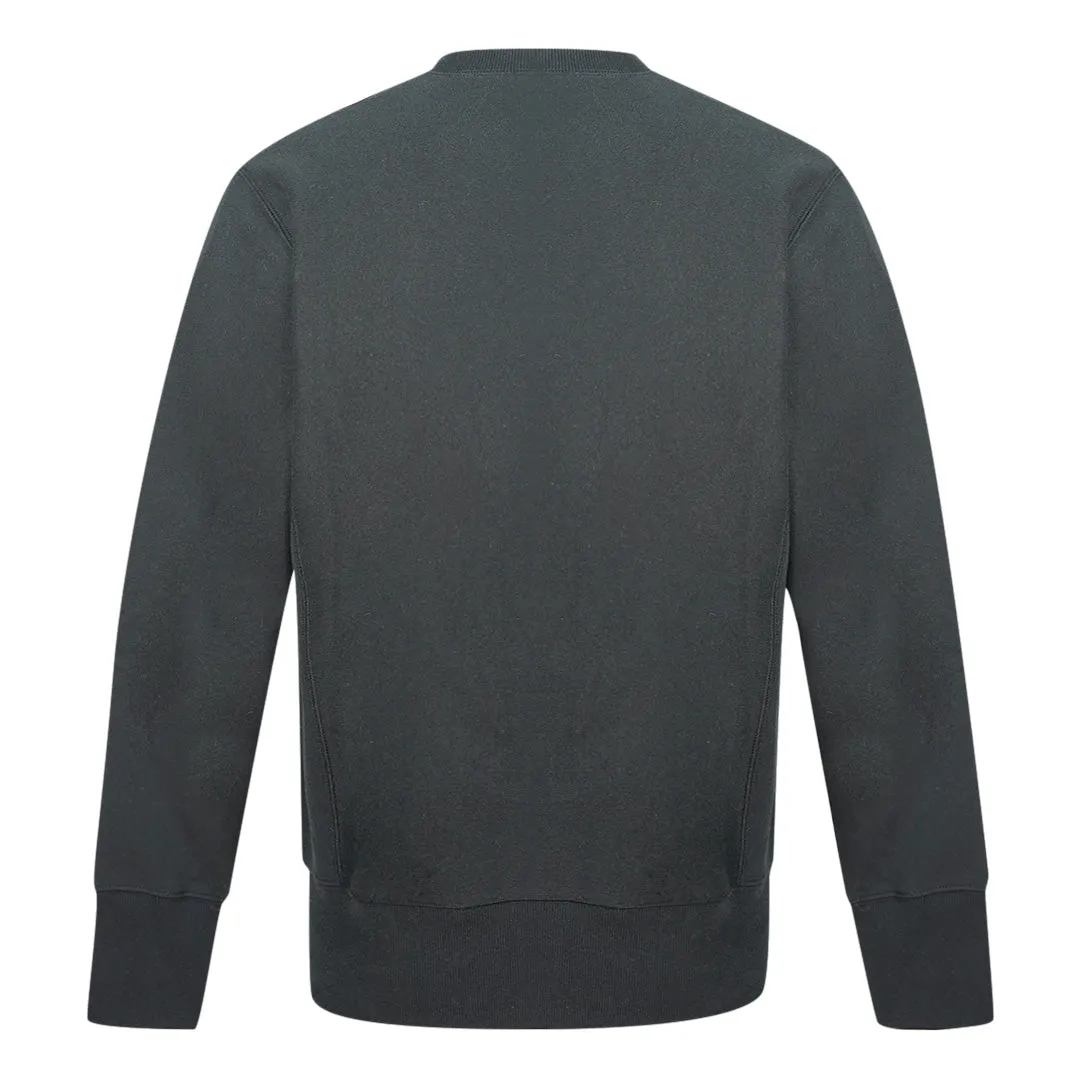 Champion Classic Script Logo Black Sweatshirt