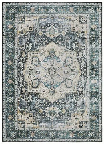 Charleston CHA01 Blue/Ivory Rug