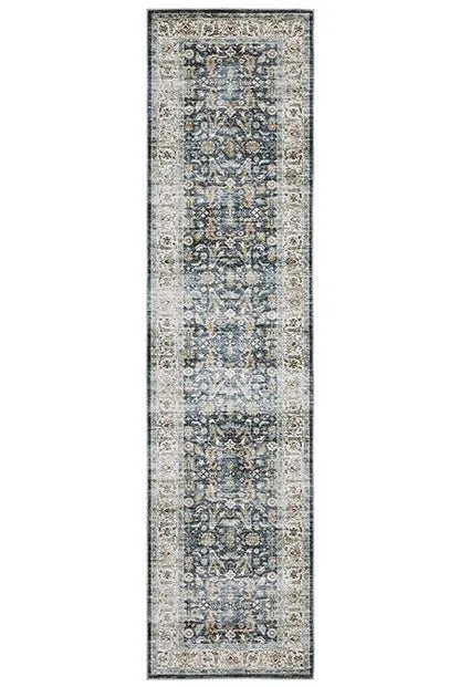 Charleston CHA05 Gold/Blue Rug
