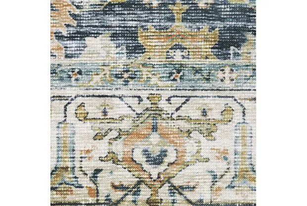 Charleston CHA05 Gold/Blue Rug