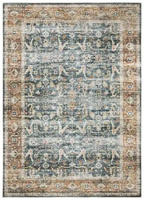 Charleston CHA06 Blue/Rust Rug
