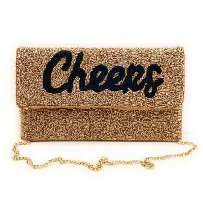 Cheers Beaded Clutch Purse