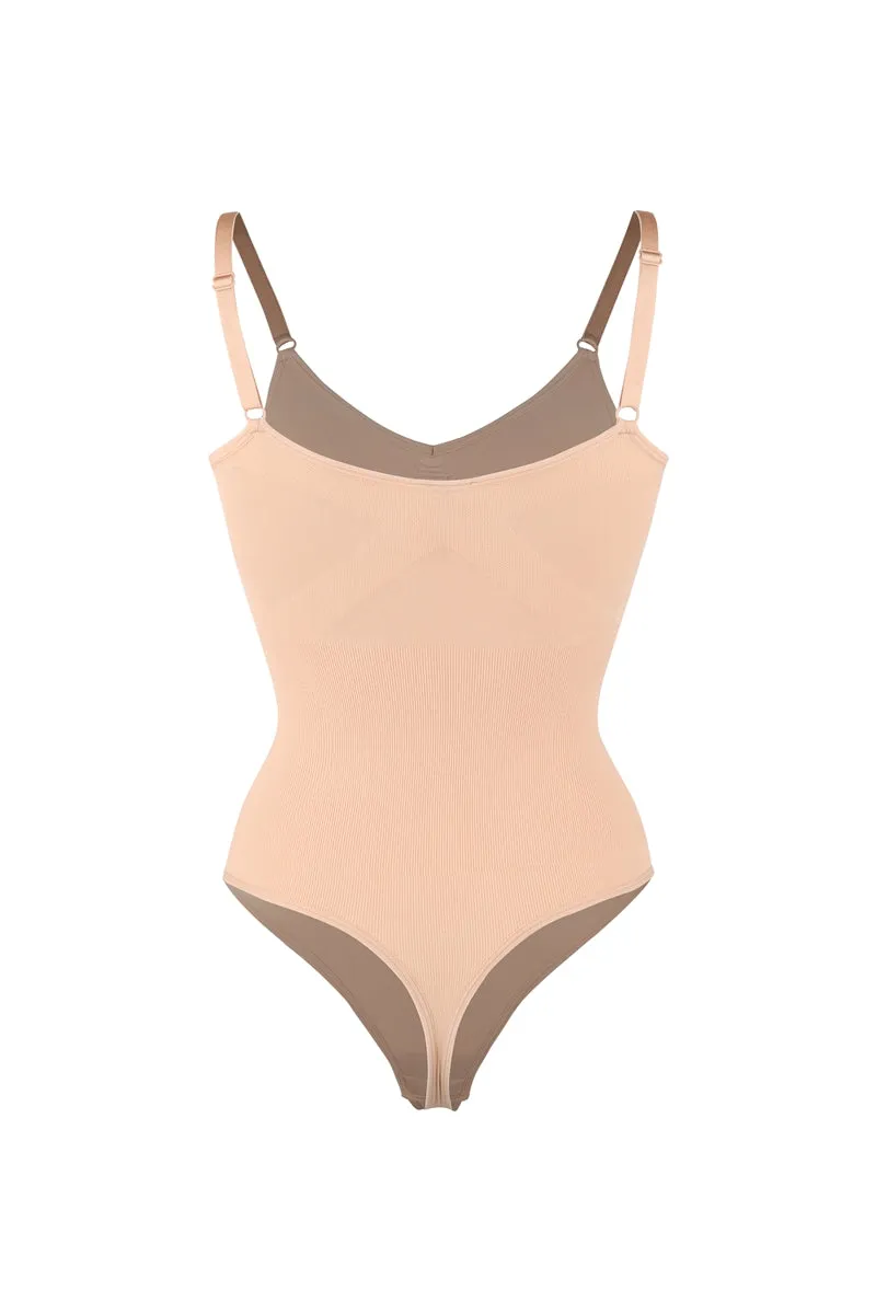 Classic Seamless Tummy Control Thong Bodysuit