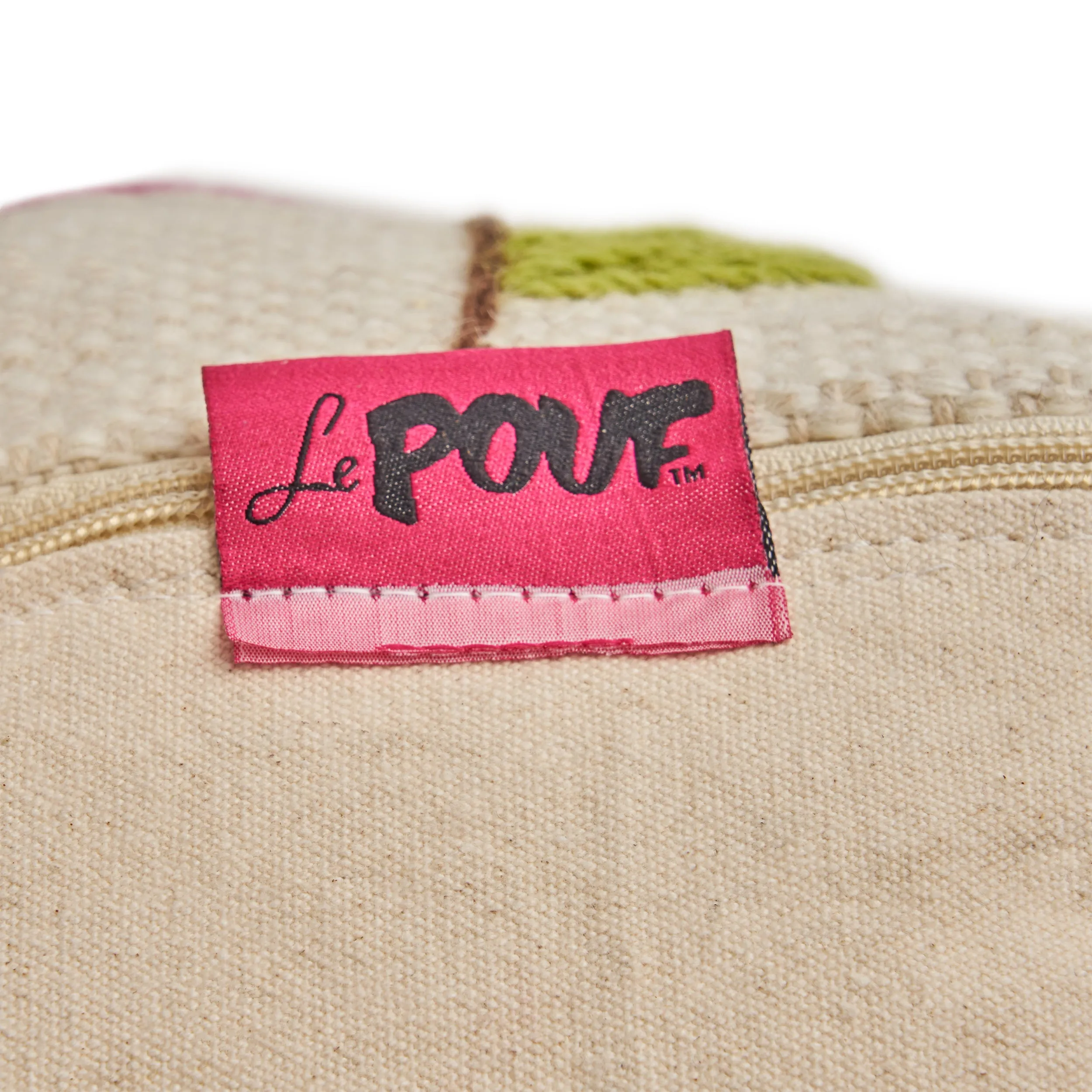 Connie Boho Wool Ottoman Pouf