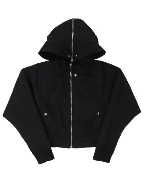 Cropped Batwing Flight Jacket