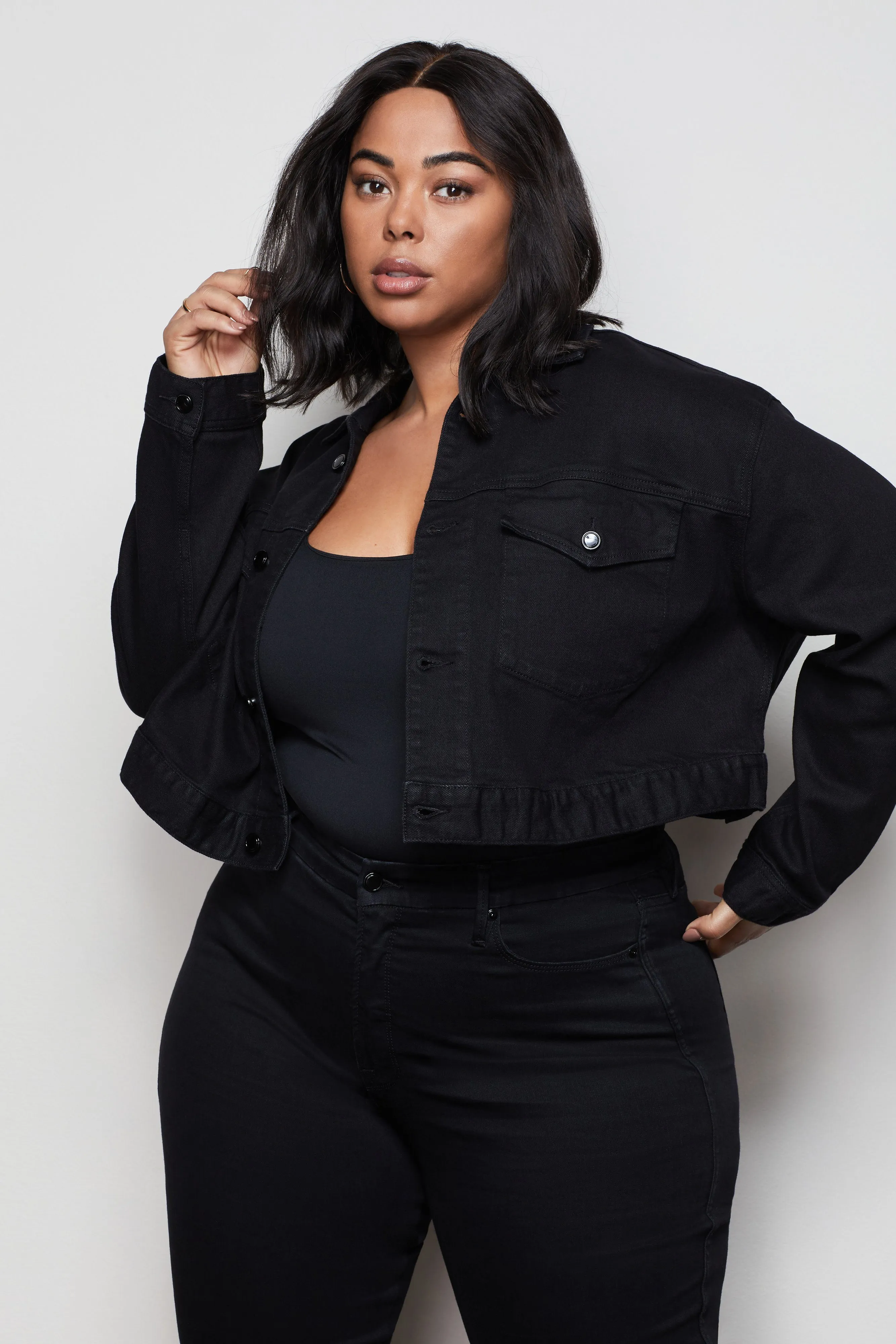 CROPPED JACKET | BLACK001