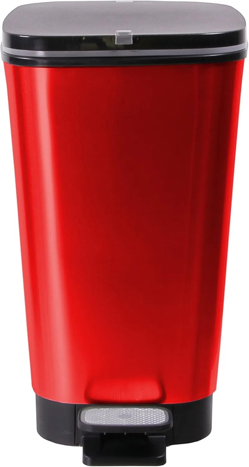 Curver Chic 45L Pedal Bin  - Red