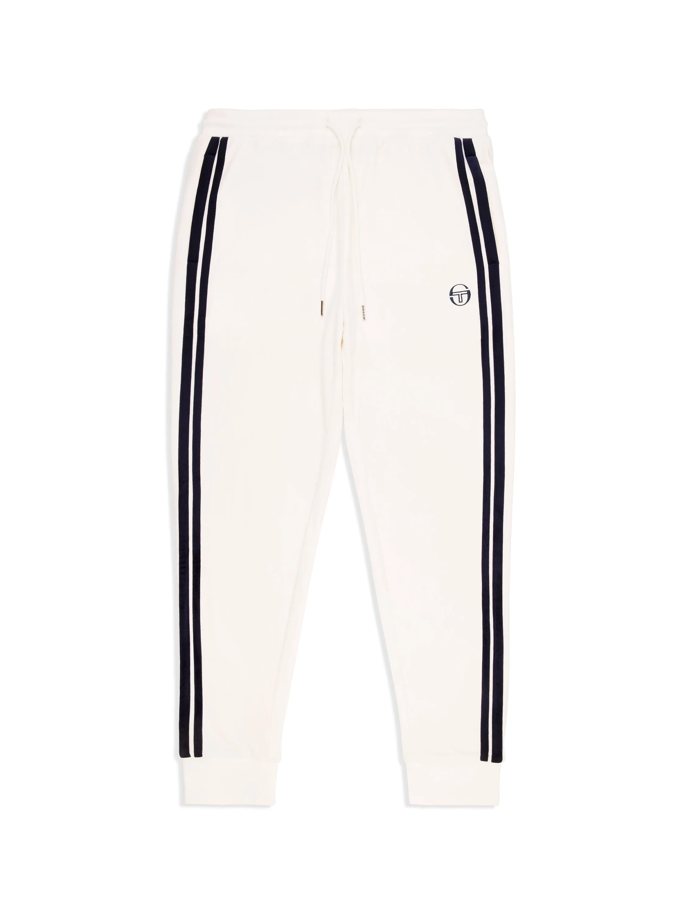 Damarindo Velour Track Pant- Gardenia