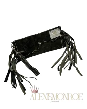 Distressed Custom Leather Clutch