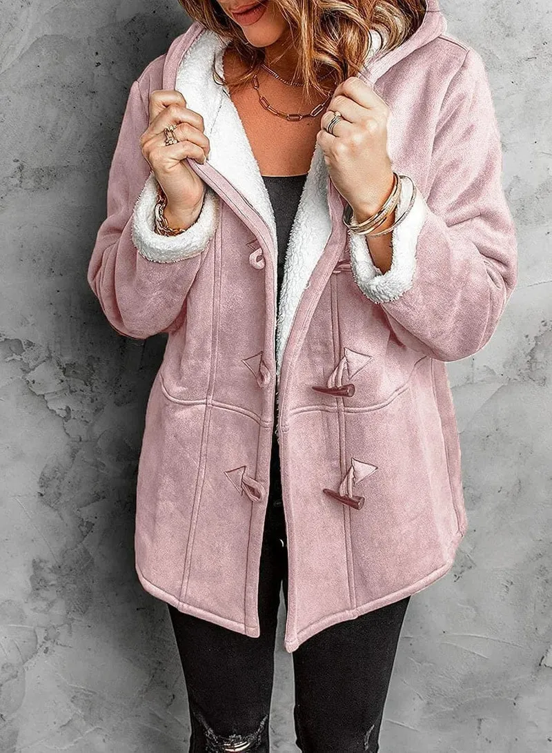 Elegant Cashmere Hooded Coat