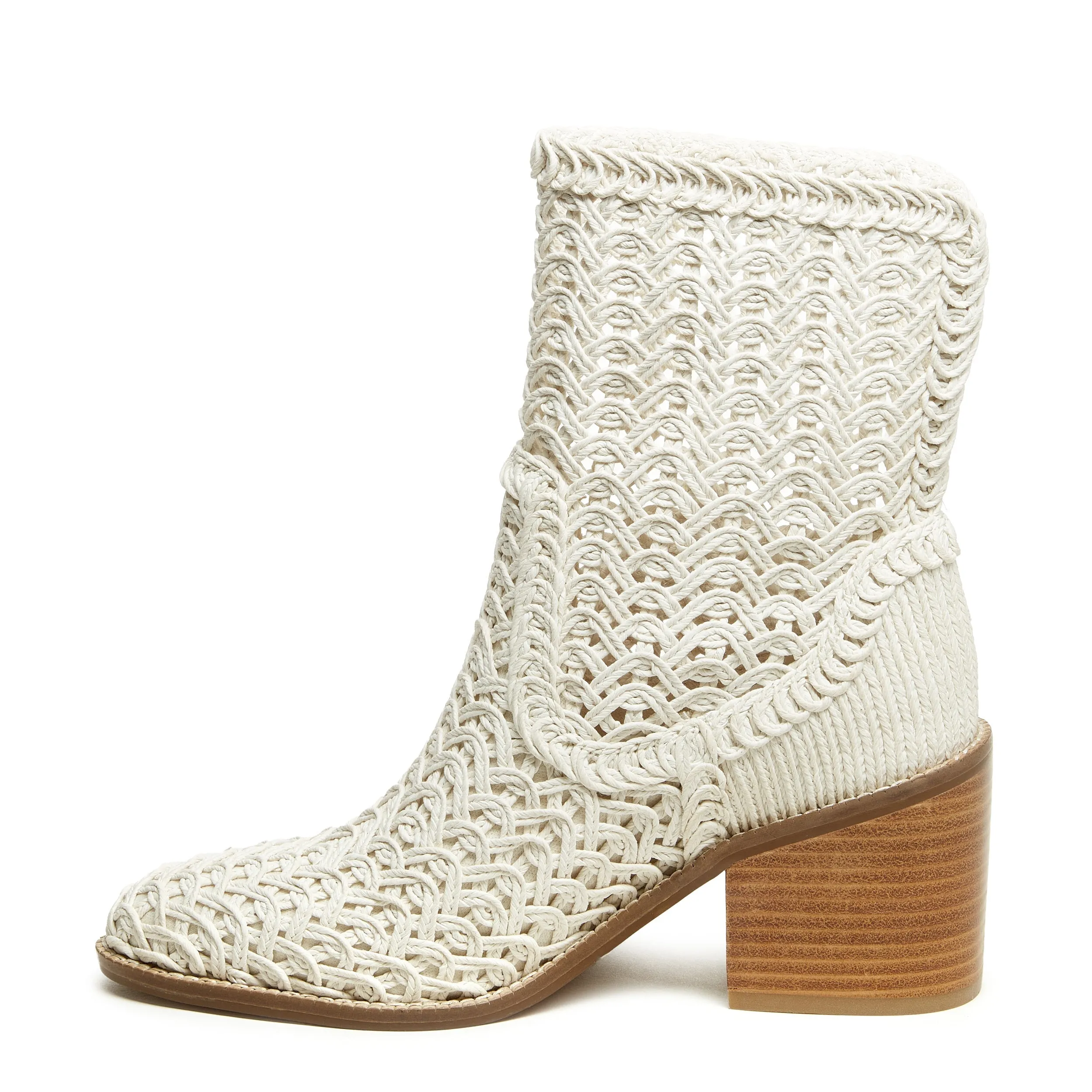 Emery Ivory Crochet Booties