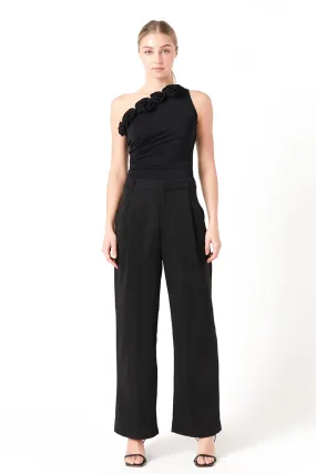 Endless Rose - Rosette One Shoulder Bodysuit