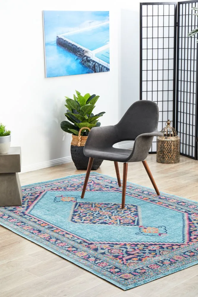 Eternal 910 Rug (Blue) by Rug Culture