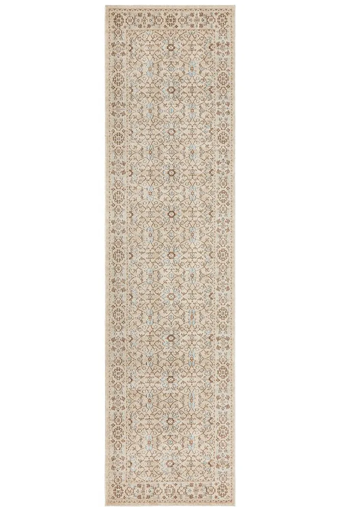 Eternal 911 Runner Rug (Bone) by Rug Culture