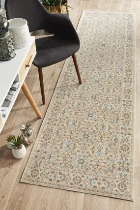 Eternal 911 Runner Rug (Bone) by Rug Culture