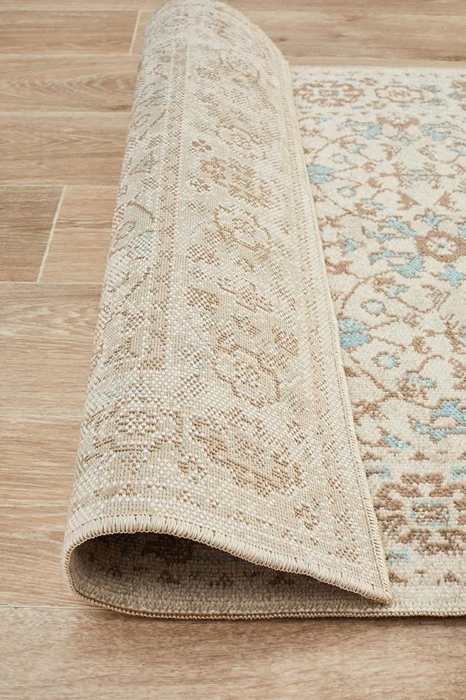 Eternal 911 Runner Rug (Bone) by Rug Culture