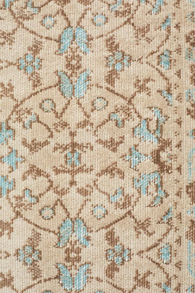 Eternal 911 Runner Rug (Bone) by Rug Culture