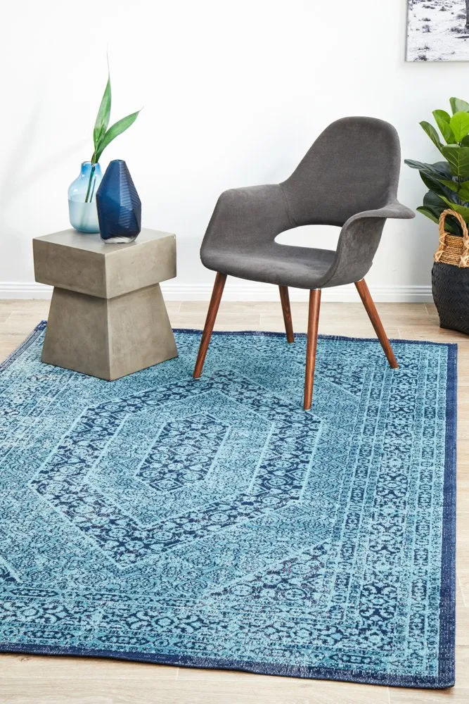 Eternal 912 Rug (Blue) by Rug Culture
