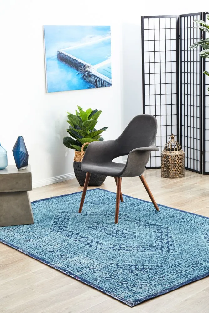 Eternal 912 Rug (Blue) by Rug Culture