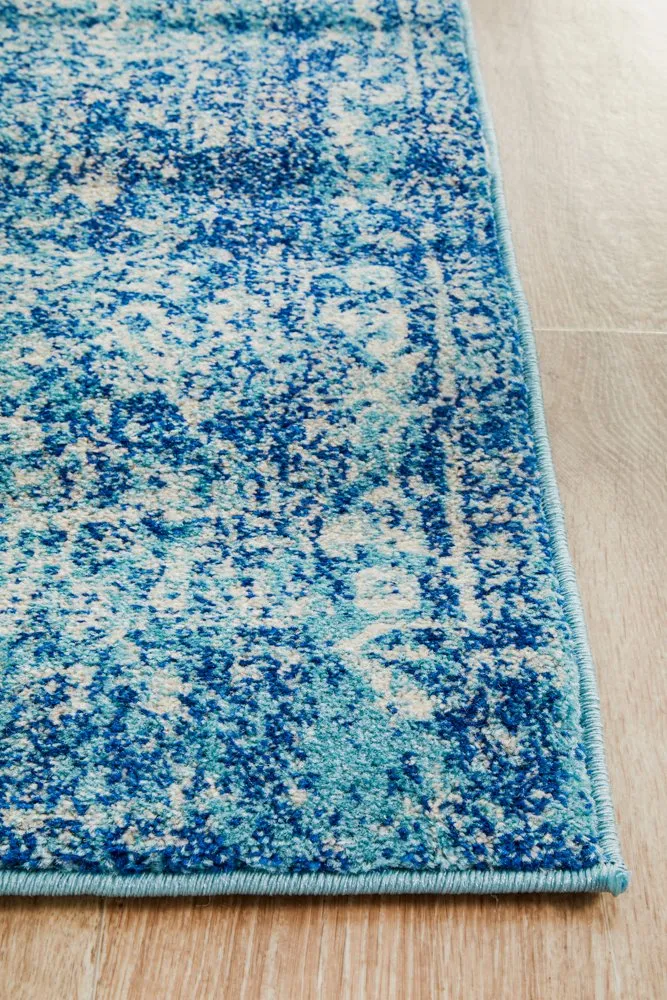 Evoke 253 Runner Rug (Blue) by Rug Culture