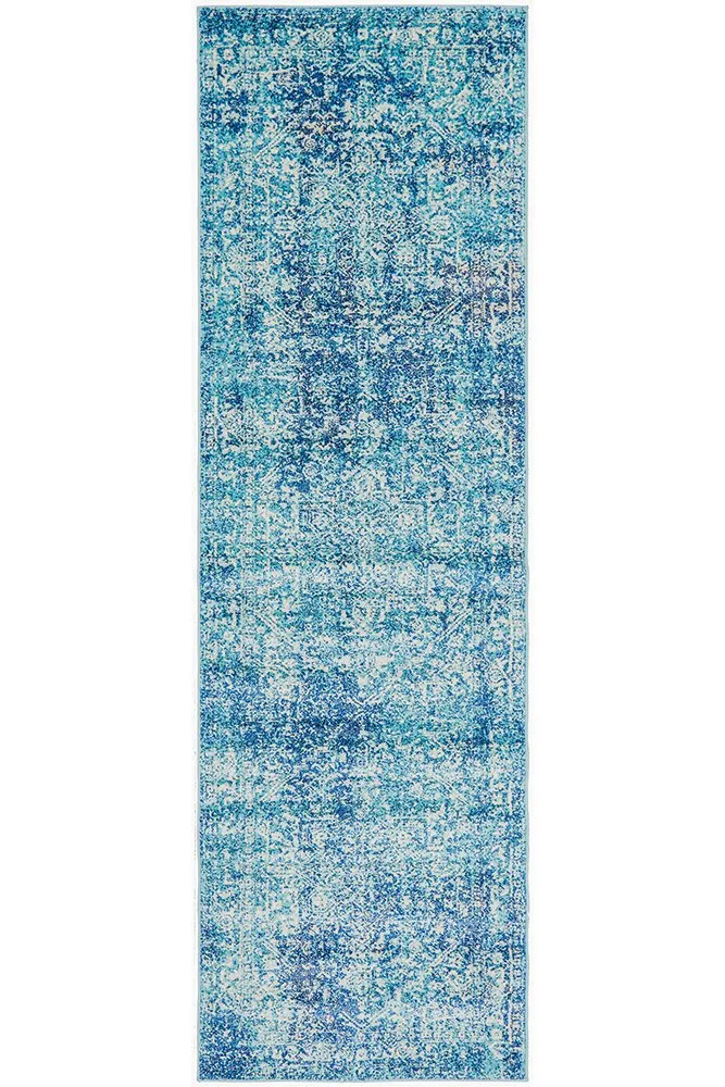 Evoke 253 Runner Rug (Blue) by Rug Culture