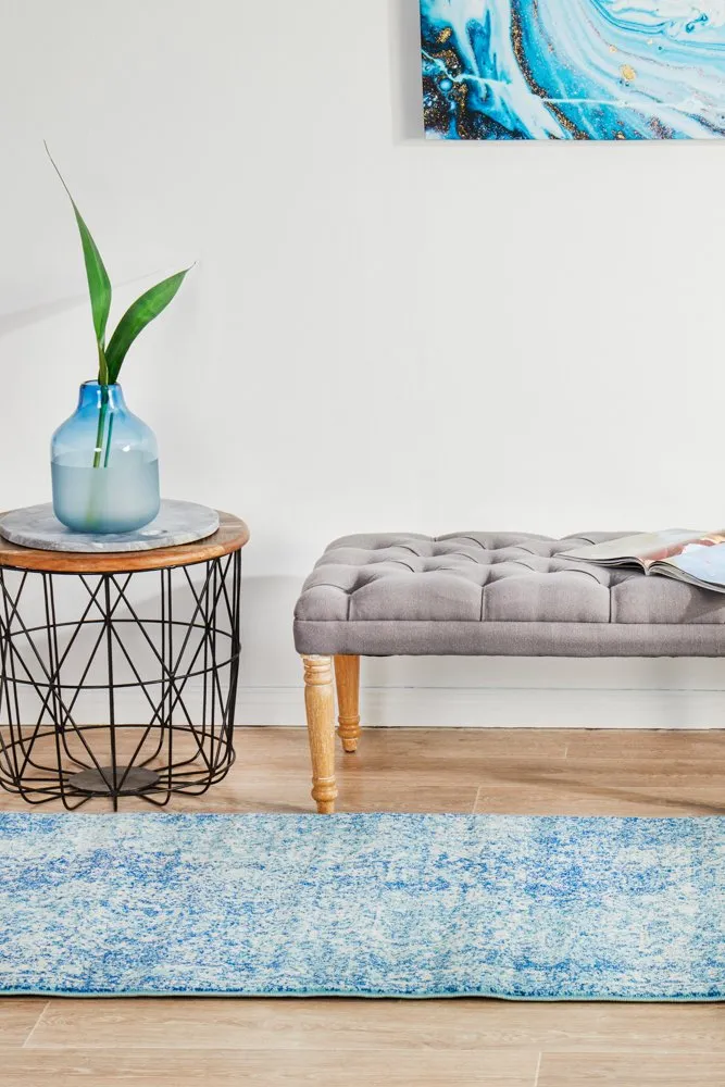 Evoke 253 Runner Rug (Blue) by Rug Culture