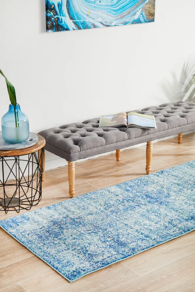 Evoke 253 Runner Rug (Blue) by Rug Culture
