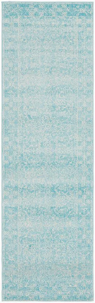 Evoke Depth Blue Transitional Runner Rug