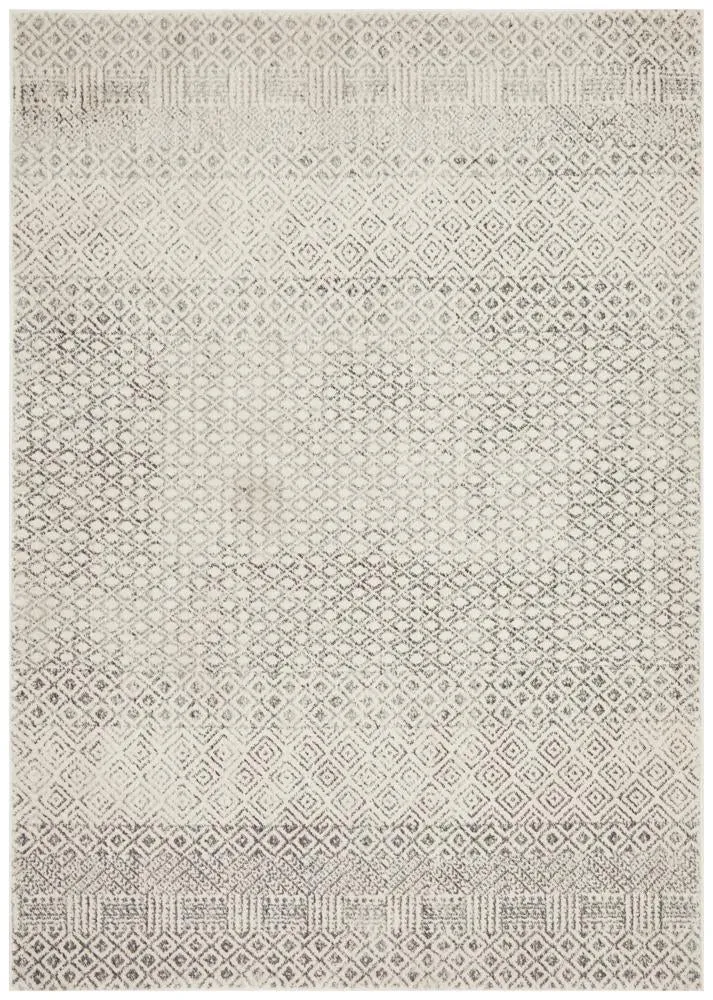Evoke Diamond Grey Transitional Rug