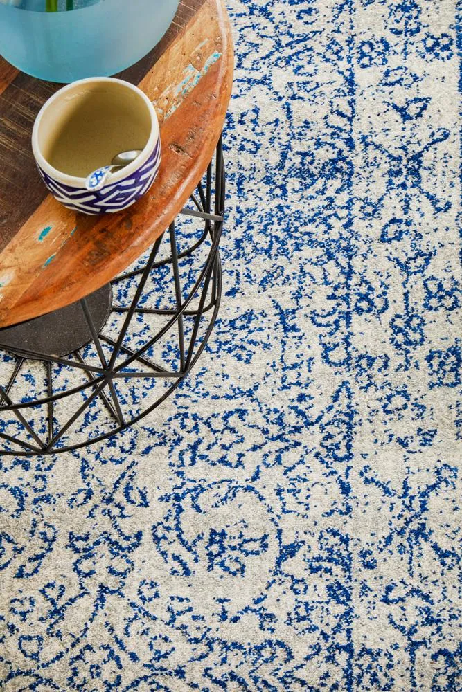 Evoke Whisper White Transitional Runner Rug