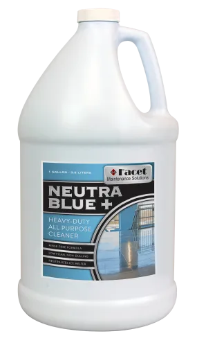 Facet Neutra Blue Plus Heavy-Duty All Purpose Cleaner & Ice Melt Neutralizer, One Gallon