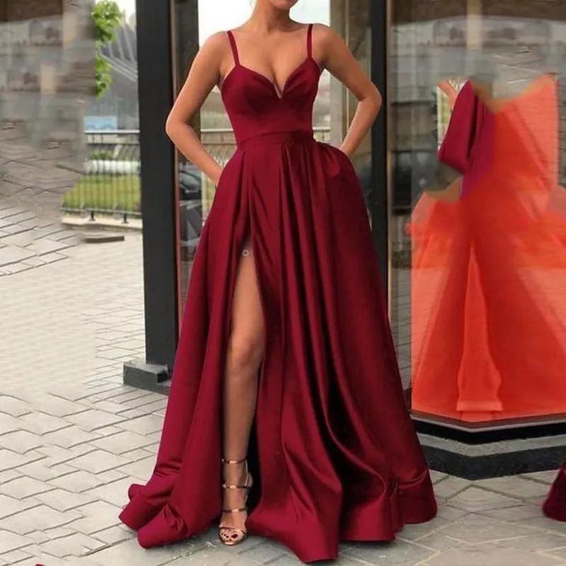 Flytonn-Black Friday Sale - Sexy Cutout Sleeveless Party Fashion V Neck Mesh Elegant Solid Color High Waist Maxi Dress