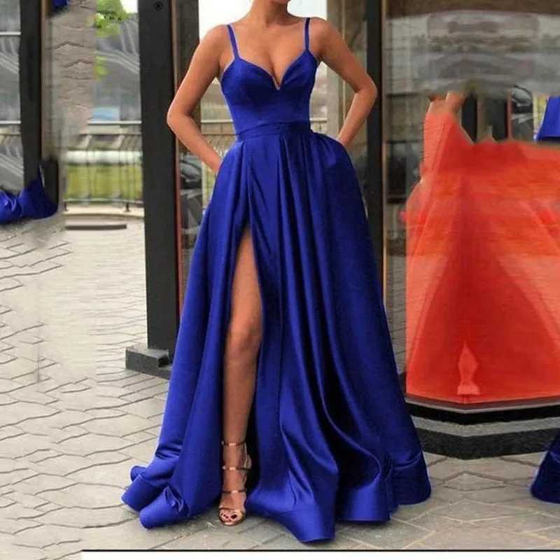 Flytonn-Black Friday Sale - Sexy Cutout Sleeveless Party Fashion V Neck Mesh Elegant Solid Color High Waist Maxi Dress