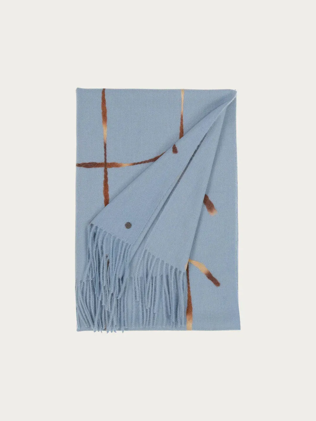 Fraas Stole With Window Pane Check