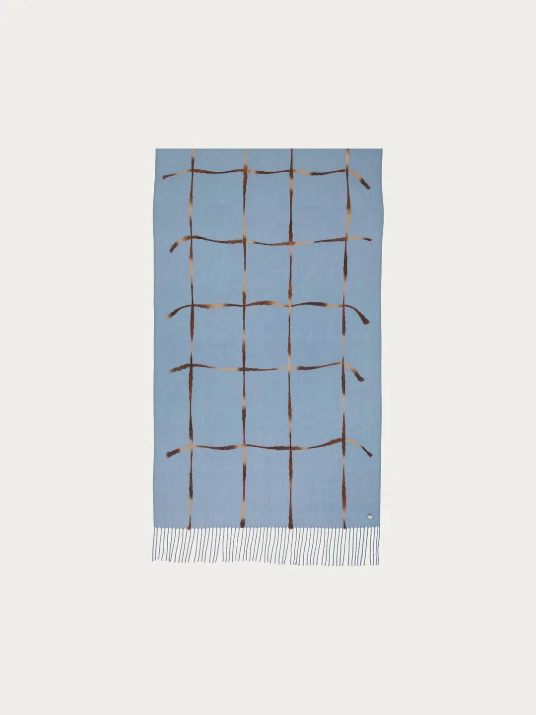 Fraas Stole With Window Pane Check