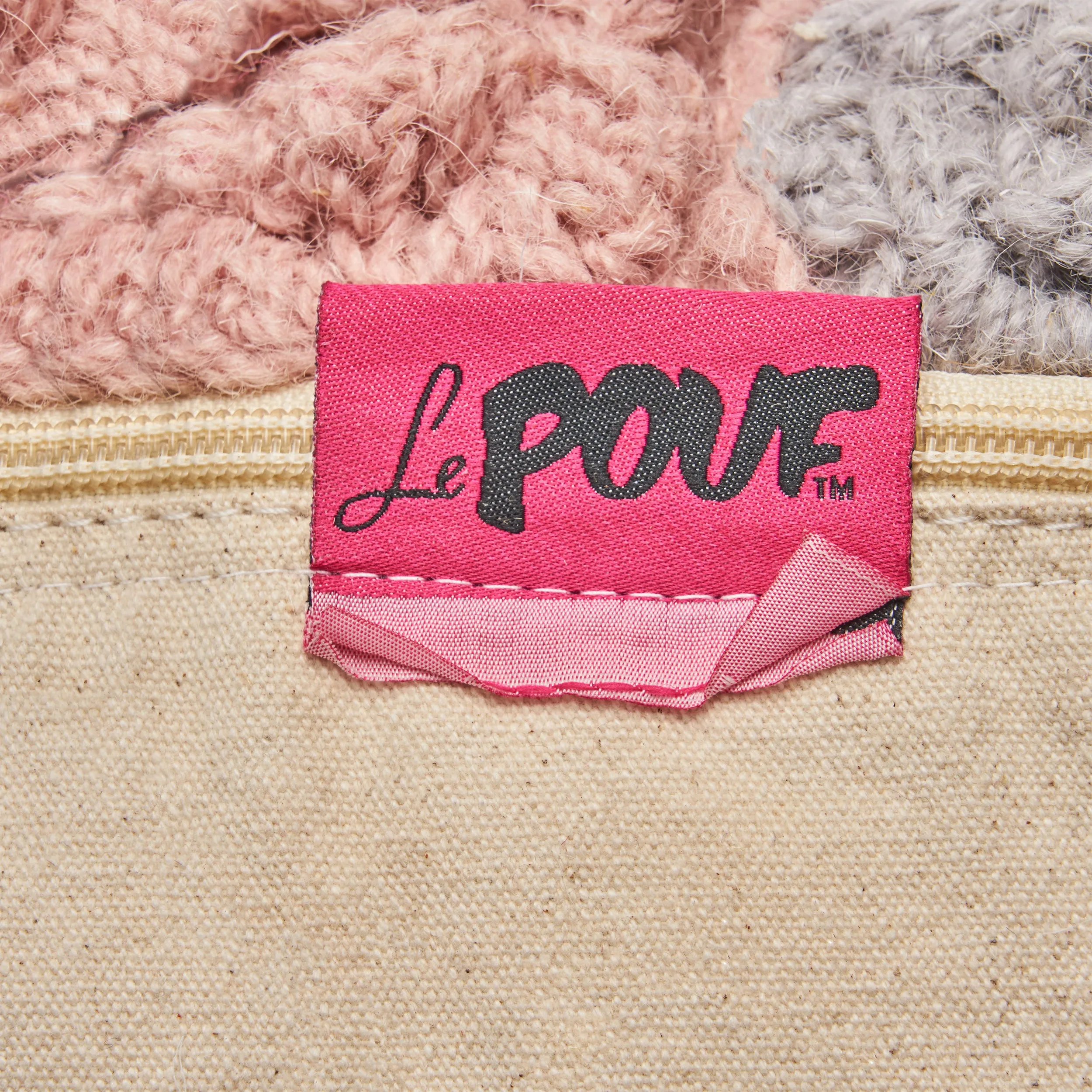Frances Boho Wool Ottoman Pouf