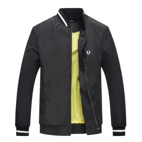 Fred Perry full zip polo Black  Top Jacket