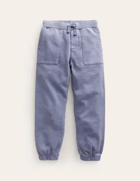 Garment Dye Track Joggers-Dusty Blue