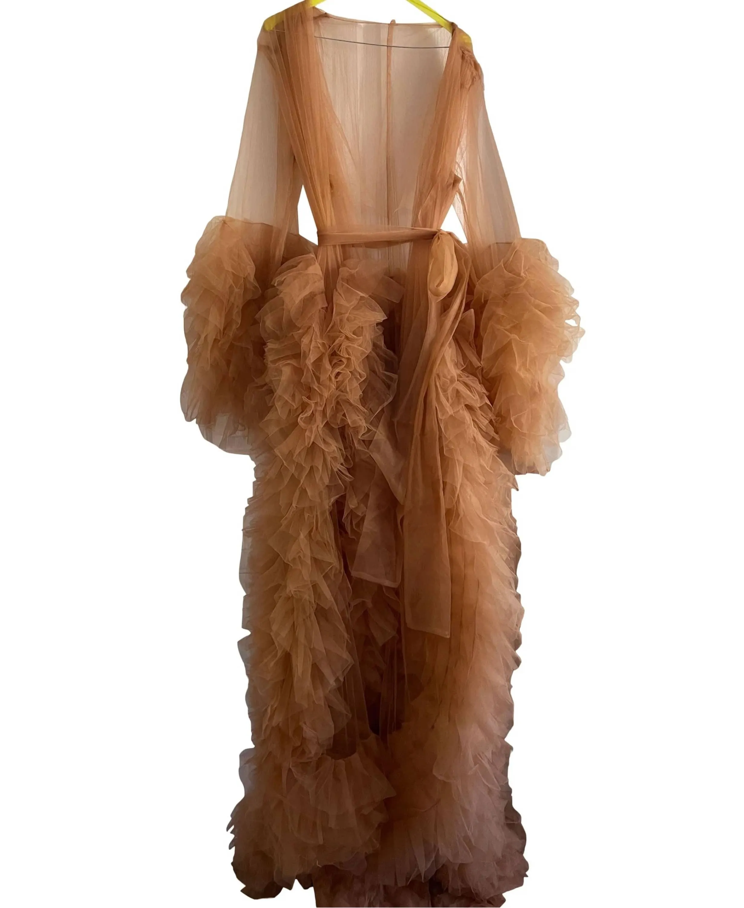 Gigi Tulle Robe - Cinnamon