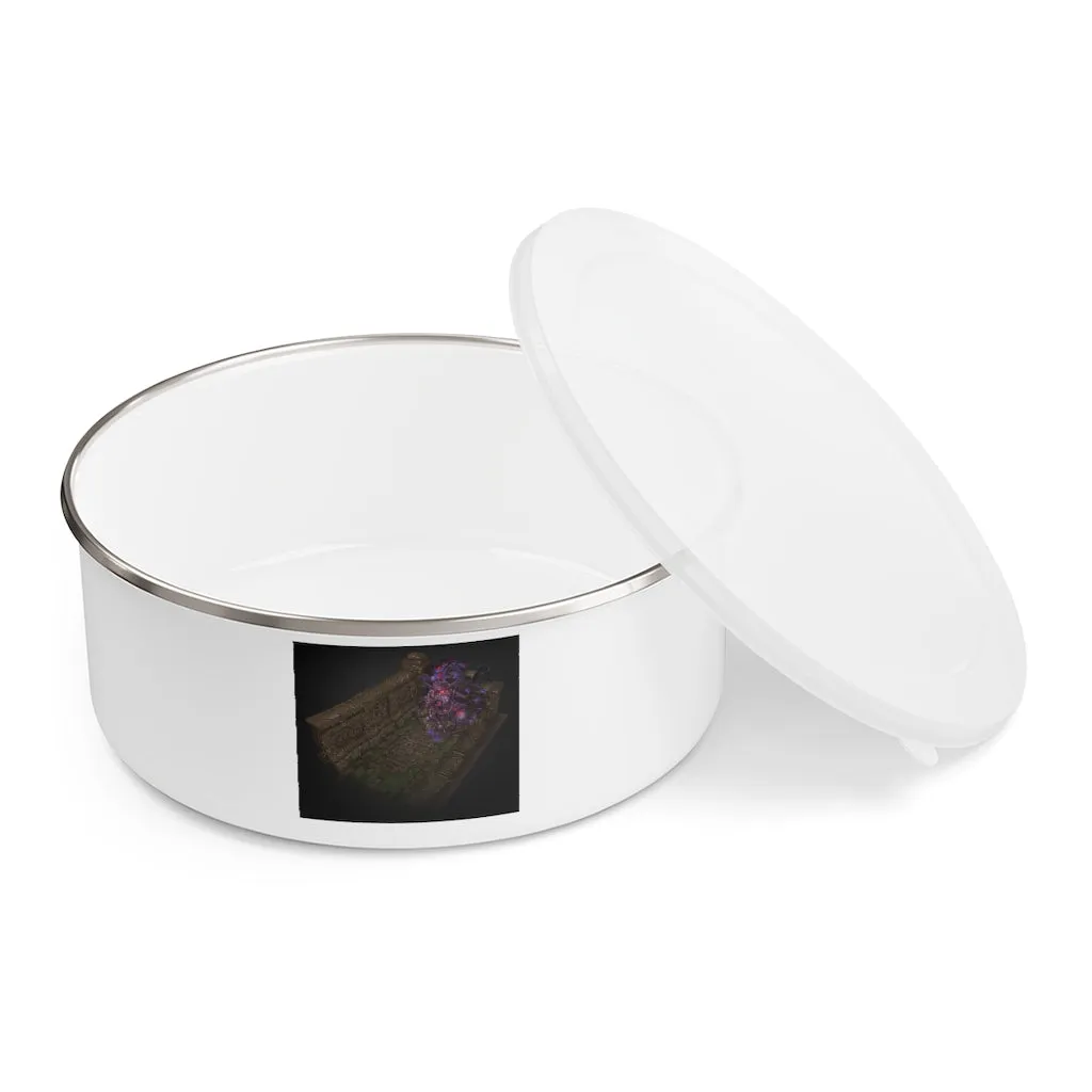 Hand-Painted Environment Art Enamel Bowl