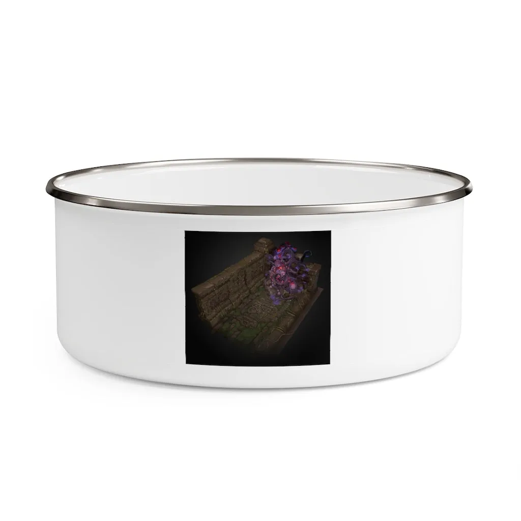Hand-Painted Environment Art Enamel Bowl