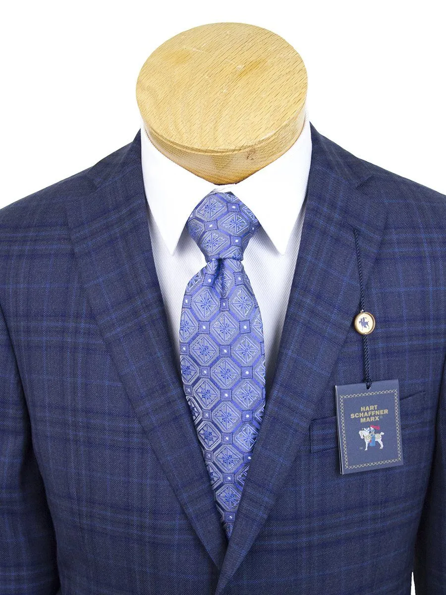 Hart Schaffner Marx 25297 100% Wool Boy's Sport Coat - Plaid - Medium Blue