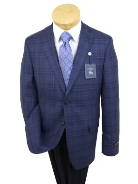 Hart Schaffner Marx 25297 100% Wool Boy's Sport Coat - Plaid - Medium Blue